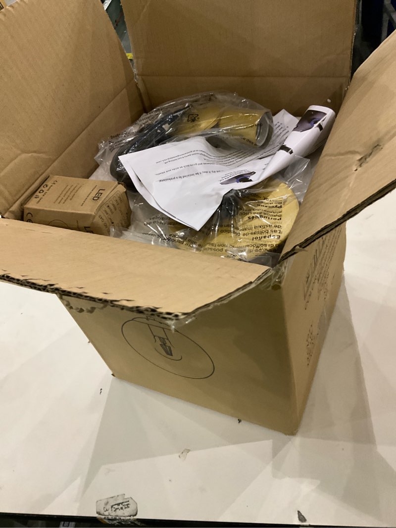 Condition photo showing As Is for Glass Pendant Light,Mid Century Modern Light Fixture,Hanging Lights for Kitchen Island,Bathroom, Bedroom,Hallway Foyer (Gold, 8 in)