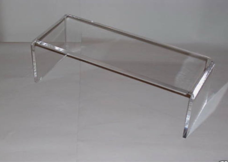 CLEAR ACRYLIC SHELF RISER FOR IKEA DETOLF CABINET (case of 12 Pack) 