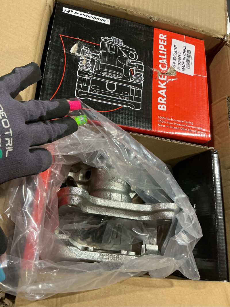 Condition photo showing Good Condition for a-premium disc brake caliper assembly with bracket compatible with select dodge models - caliber 2007 2008 2009 2010 2011 2012 - front driver and passenger side, 2-pc set