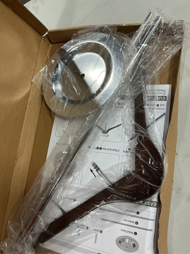 Condition photo showing Good Condition for t shirt display stand for vendors, adjustable dress form mannequin torso, portable hanging wooden clothes rack, flexible hanger for clothing tshirt jacket coat retail, height 18.5-31.5 inch (1 pcs) 1-pack brown