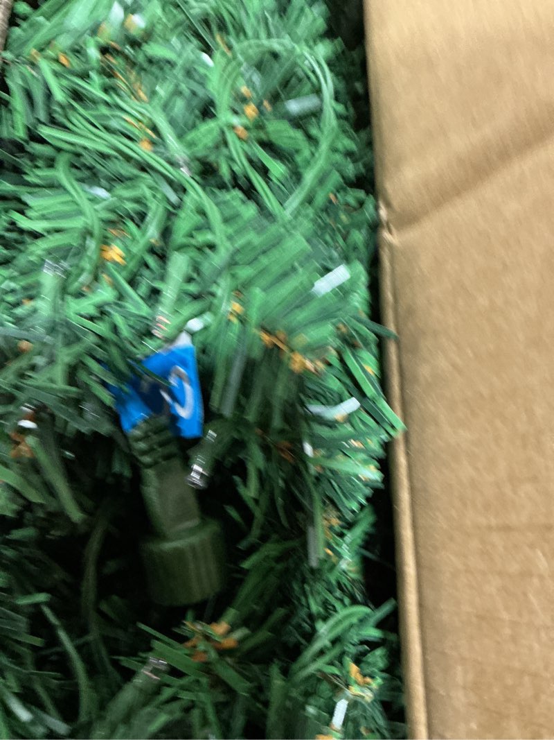 Condition photo showing Good Condition for Prelit Christmas Tree 6ft with Remote Control, 8 Light-Modes Artificial Christmas Trees with Lights, Xmas Tree with 1000 Thick Branch Tips & 250 Lights, Easy Assembly Holiday Décor for Home 6 ft