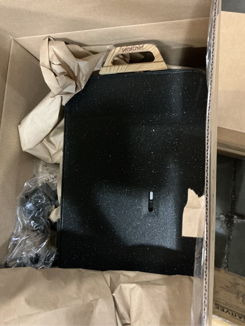 Condition photo showing Good Condition for cooksimple everyday 20"x12" electric griddle–1700w nonstick ilag granite surface, large flat design, perfect for family meals, pancakes&eggs, fast even heating, easy to clean, granite black