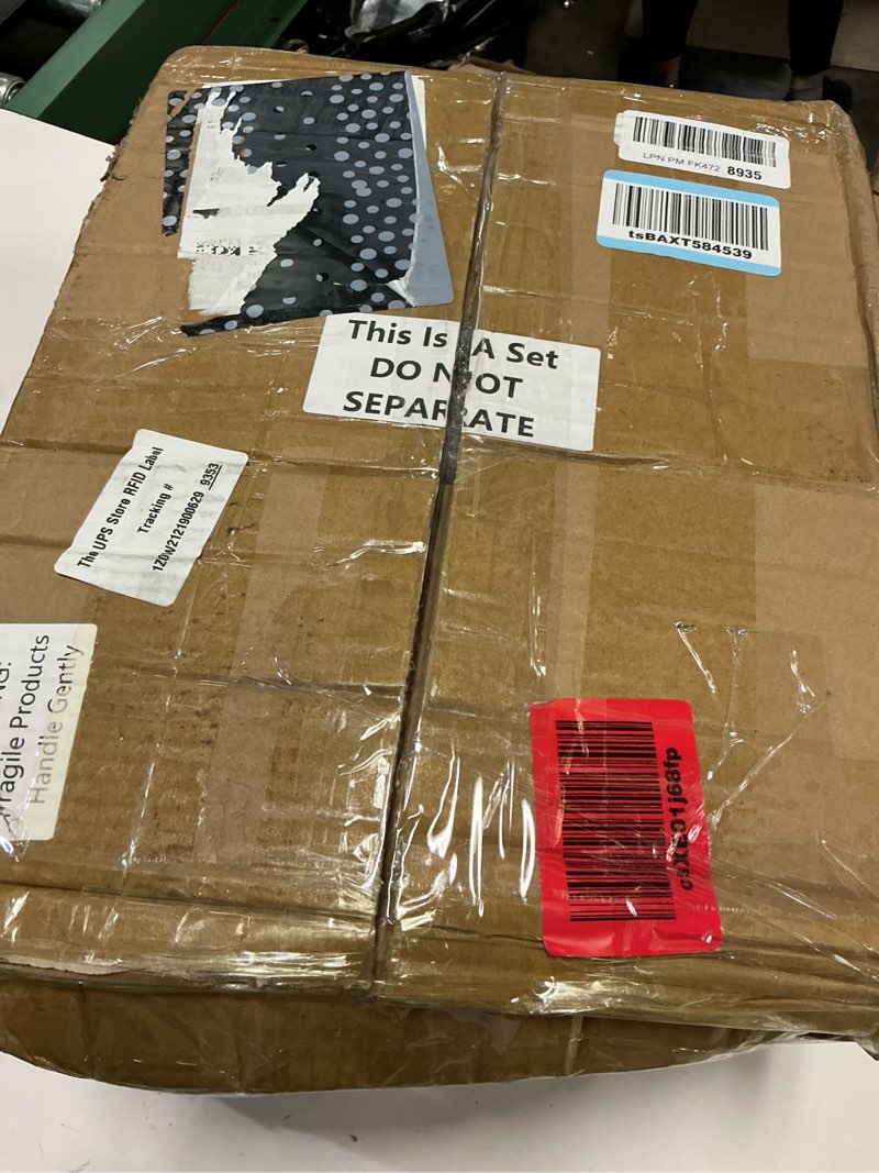 Condition photo showing New/Like New for suclain 600 pcs purple plastic plate dinnerware set for 100 guests including purple silver rimmed plates, salad plates, silverware set and purple rimmed plastic cups for party wedding birthday