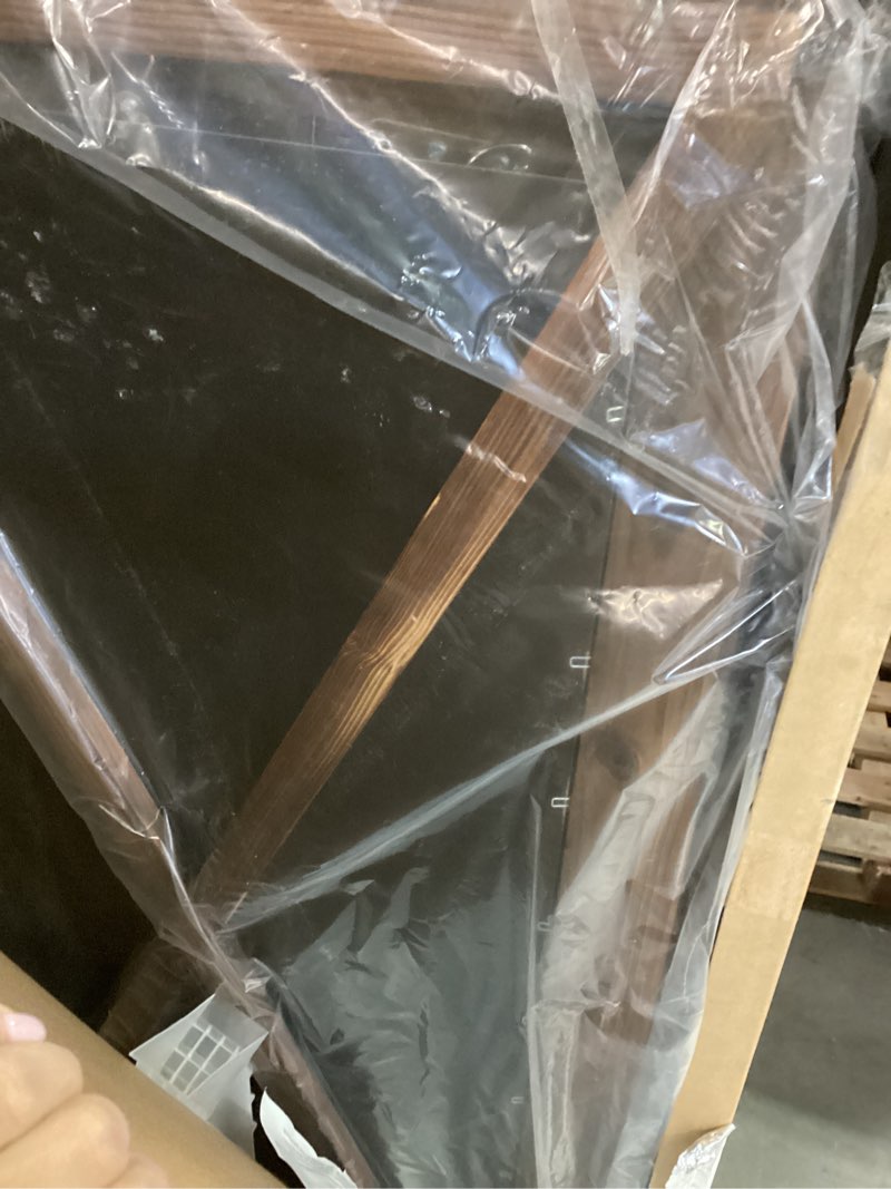 Condition photo showing Good Condition for Rustic Farmhouse Full Length Mirror, 64"x21" Wood Frame Floor Mirror, Free Standing Mirror Leaning Wall for Bedroom Living Room Cloakroom, Rustic Brown Rustic Brown 64"L x 21"W