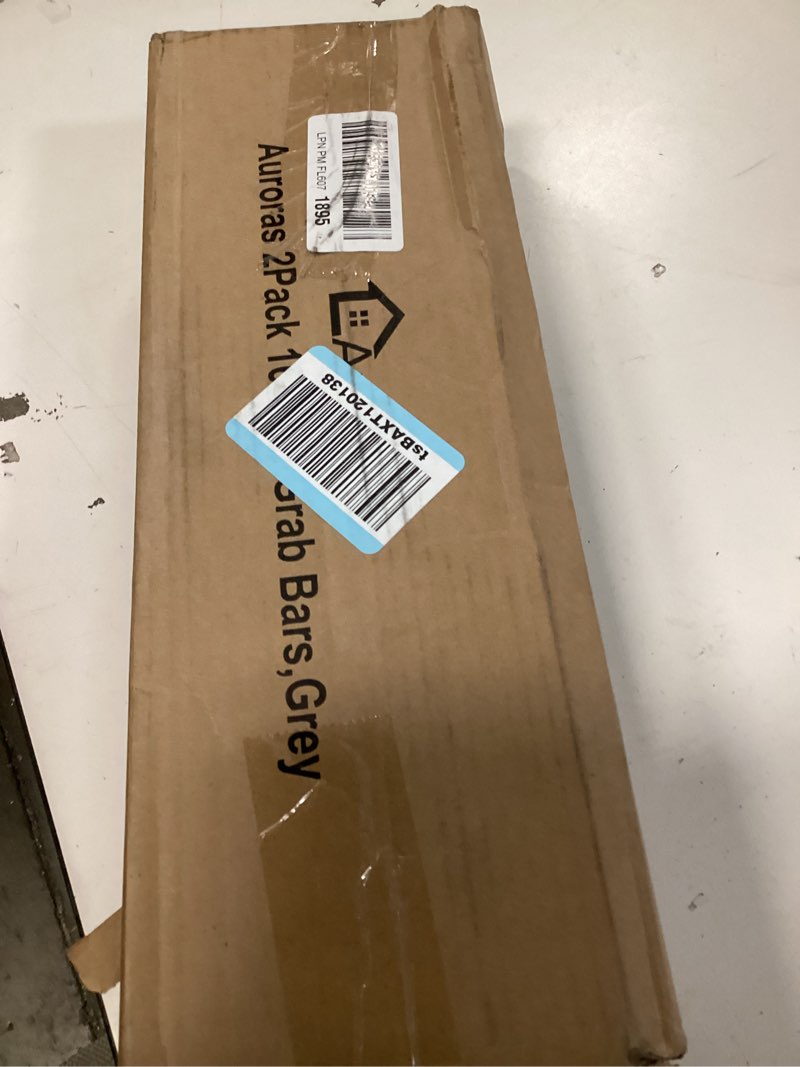 Condition photo showing As Is for Auroras Strong Suction Cup Grab Bars for Bathtubs and Showers, 2 Pack Removable Heavy Duty Shower Grab Bars for Seniors No Drilling, 16 Inch Non-Slip Shower Handles for Elderly,Children,Injured 16 Inch Gray