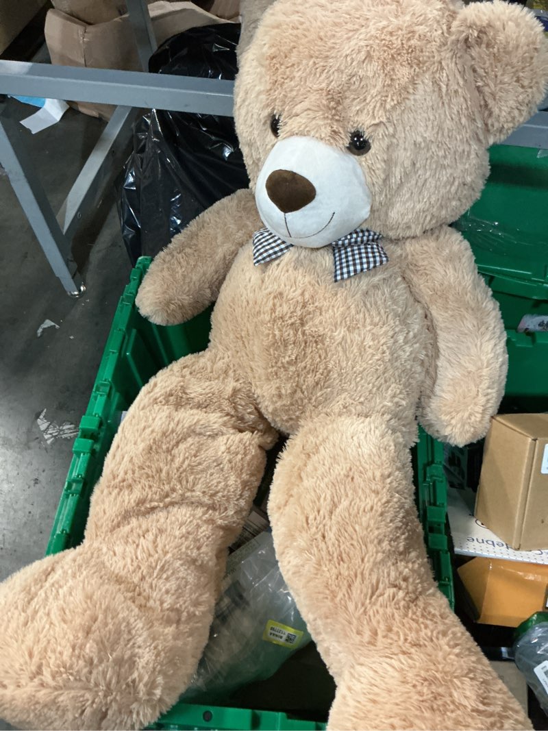 Condition photo showing Good Condition for MaoGoLan Giant Teddy Bear 4 Feet,Adorable and Cuddly Big Bear Stuffed Animal 47", Classic Teddy Bear Plush Gift Decoration for Baby Shower,Party,Birthday,Valentines Day,Tan Brown 47 inches