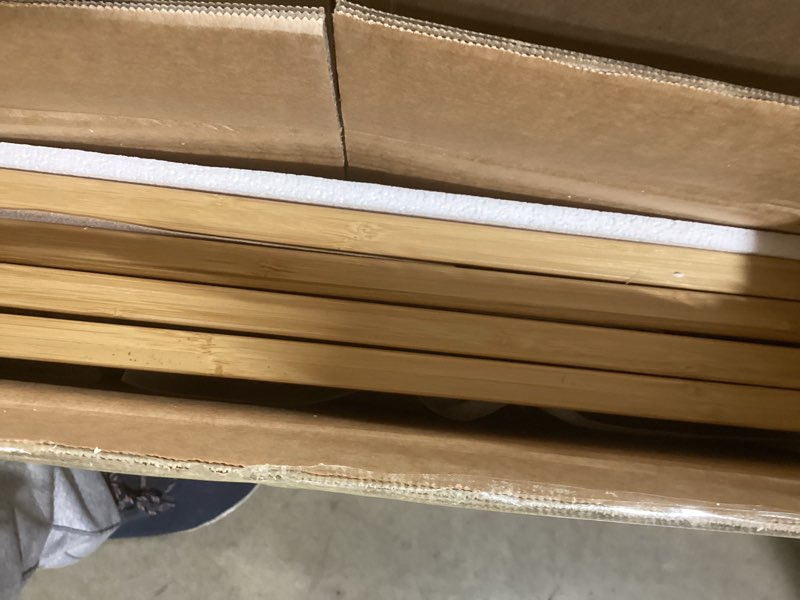 Condition photo showing Good Condition for Mino Kesper Natural 37-74" Wide Dog Gate for Stair, Bamboo Dog Gates for The House Doorways, Freestanding Pet Gates for Dogs, Doogie Puppy Fence Gate Bamboo Dog Gate Natural 4 Panel - 74 inches Wide