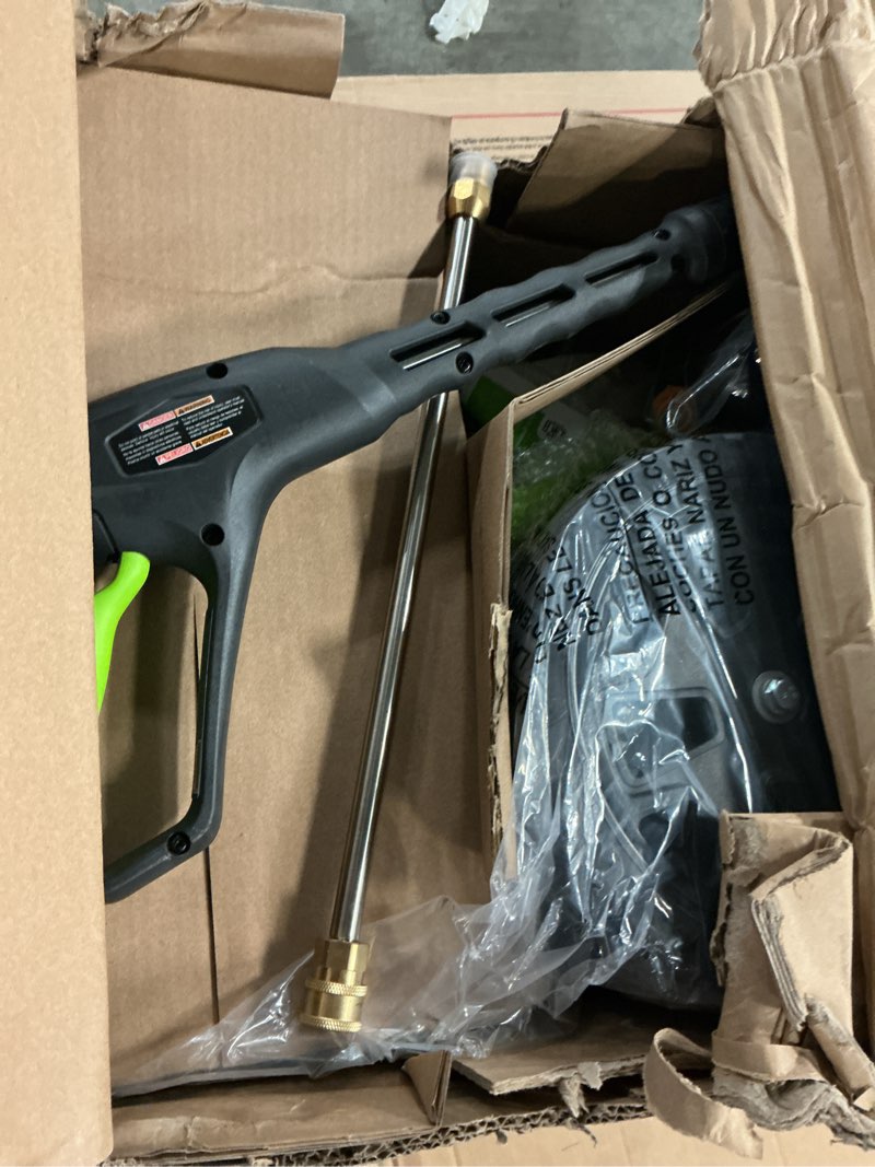 Condition photo showing New/Like New for Greenworks Pro Brushless 3000 PSI (CSA Certified) 2.0 GPM Max / 1.1 GPM Electric Pressure Washer (Rugged Steel Frame, 25 FT Hose, 35 FT GFCI Power Cord)
