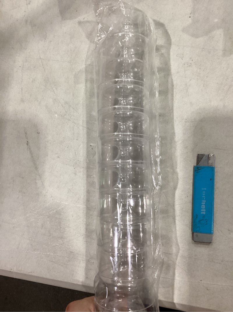 10 pack clear plastic cups