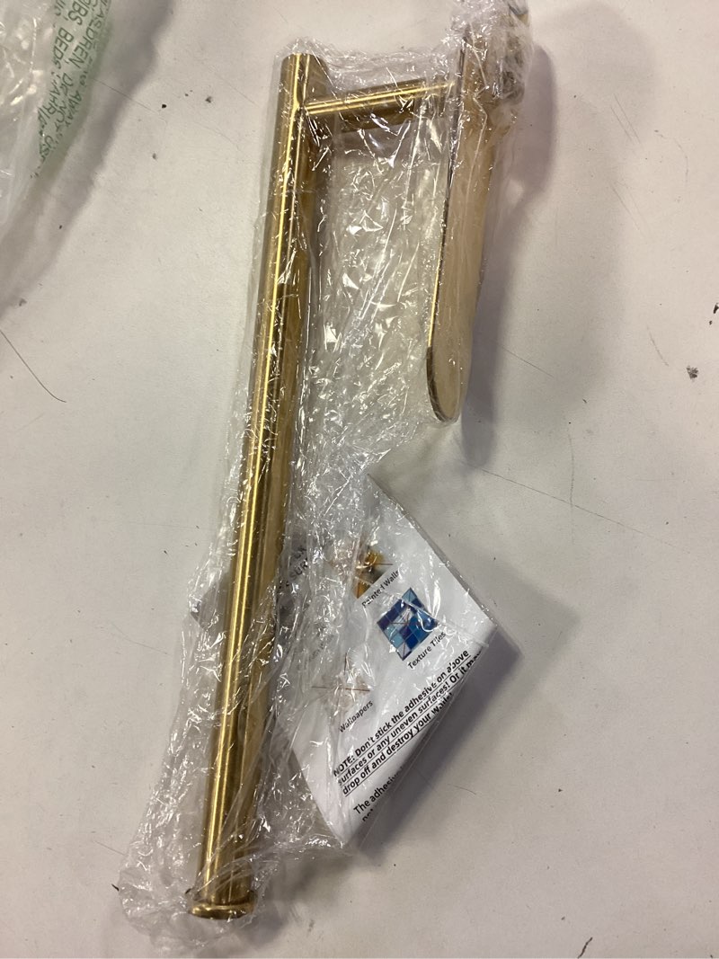 Condition photo showing Good Condition for VAEHOLD Adhesive Paper Towel Holder Under Cabinet Wall Mount for Kitchen Paper Towel, Paper Towel Roll Holder Stick to Wall, Stainless Steel (Gold)