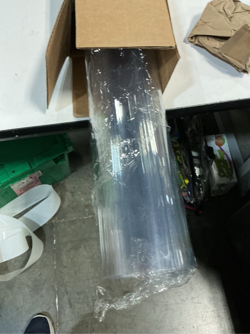 Condition photo showing Good Condition for Clear Table Protector 42 x 96 Inch, 1.5mm Thick Plastic Table Cover, Waterproof PVC Clear Table Cover Protector, Desk Protector Mat, Writing Desk Pad for Desktop, Coffee & Dining Room Table 42" x 96" (Rectangular) Crystal Clear