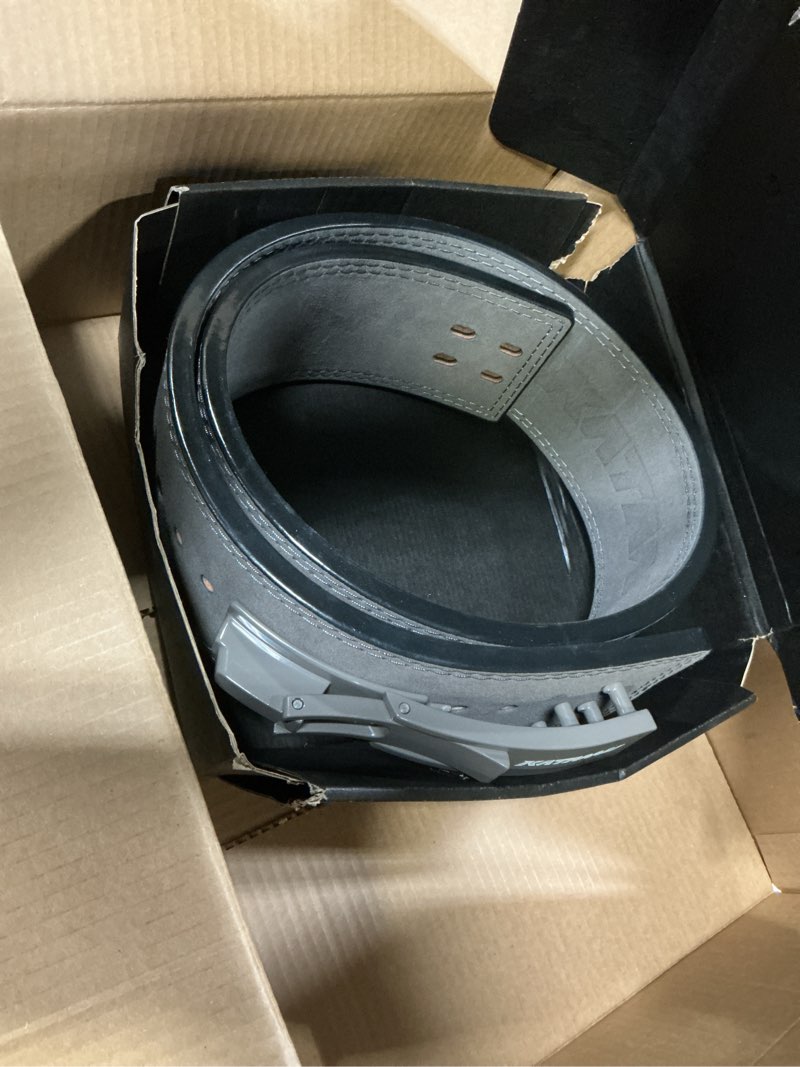 Condition photo showing Good Condition for Katamu Premium Leather Lever Weightlifting Belt – Secure Steel Lever, Powerlifting Support for Deadl