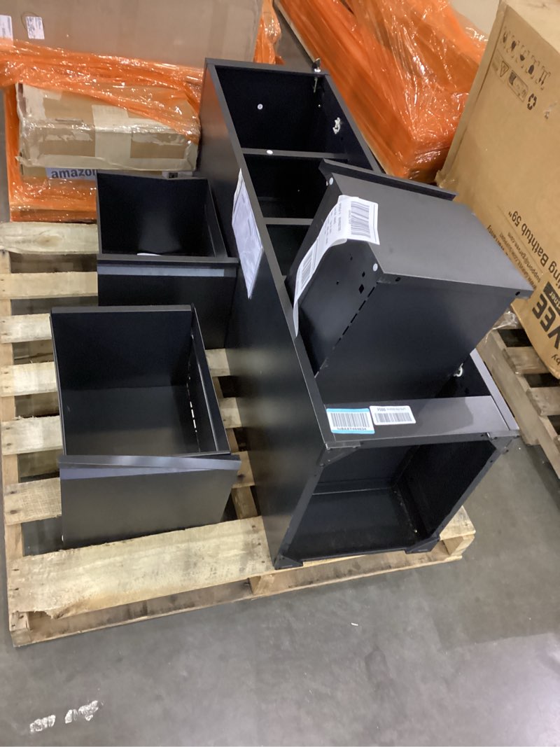 Condition photo showing New/Like New for 4 Drawer File Cabinet with Lock - Heavy Duty Steel Vertical Filing Cabinet w/Soft-Close Drawers, Anti-Tip Design for Home & Office