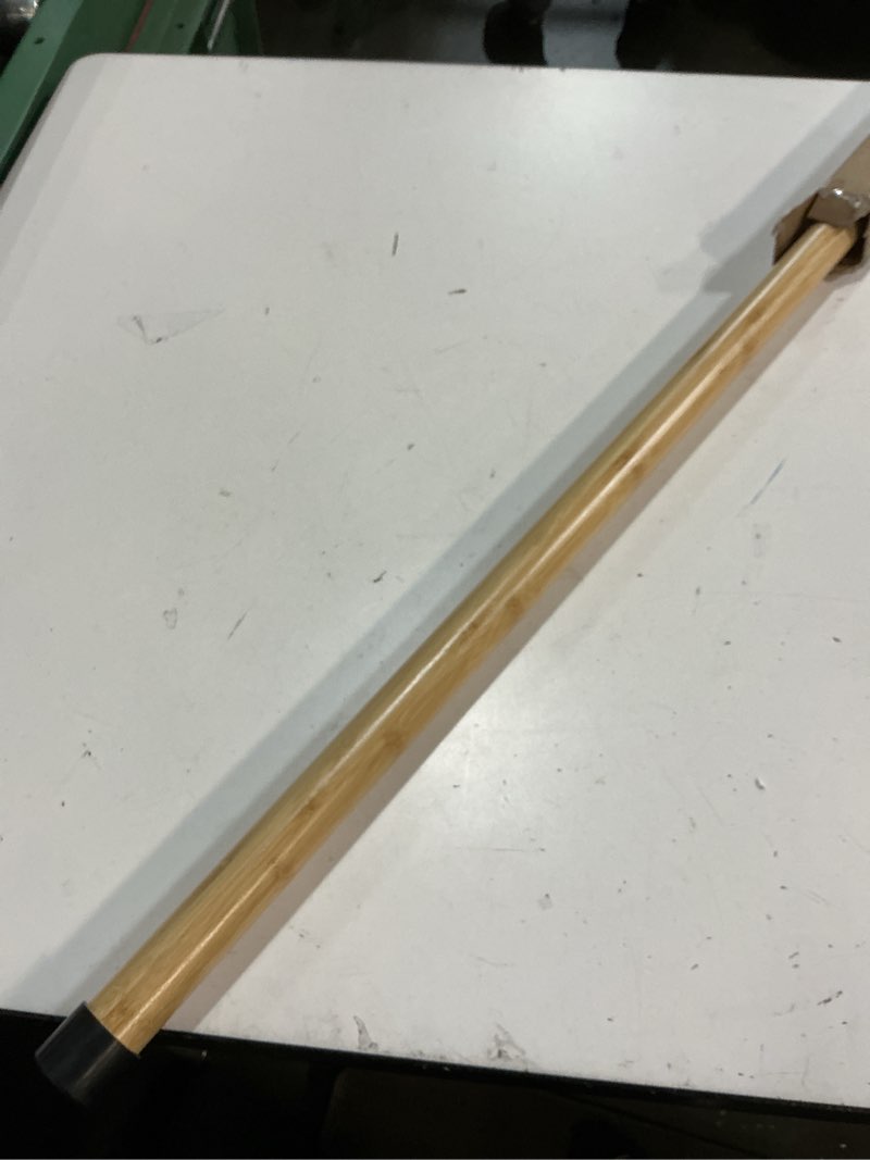Condition photo showing Good Condition for yoga stick, 5ft exercise stick for mobility, stretching stick with non-slip ends, exercise dowel for pilates, balance pole and stretch bar for stretching equipment 1 pcs 58 inches natural bamboo