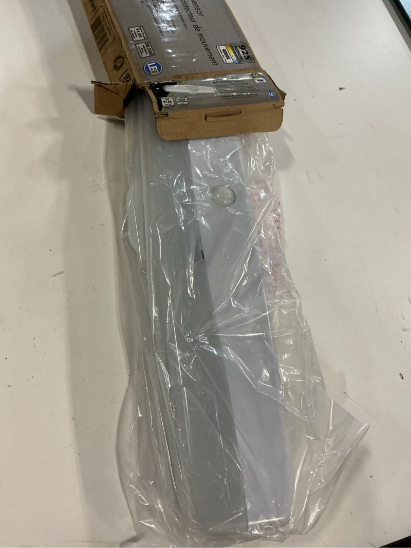 Condition photo showing As Is for Lithonia Lighting LED Flush Mount Closet Light, 18 Inch Motion Sensor Closet Light Fixture for Bedroom, Bathroom, Storeroom, Pantry or Utility Room, Damp Rated, Hardwired (FMMCL 18 840 PIR M4) Motion Sensor 18 in (Pack of 1) White LED