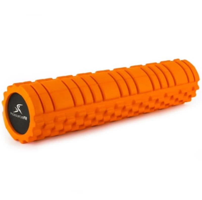ProSource Sports Medicine Foam Roller 24” x 6” (3 61 cm x 15 cm) with 2 Density Zones for Deep-Tissu