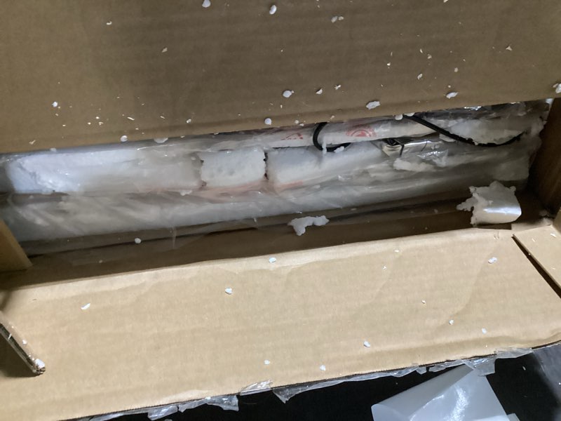 Condition photo showing Good Condition for BedsPick Queen Bed Frame with Ergonomic Headboard, Upholstered Metal Platform Bed Queen Size with 2-Tier Storage, Charging Station, Smart LED Lights, Easy Assembly, No Box Spring Needed, Gray Queen Grey