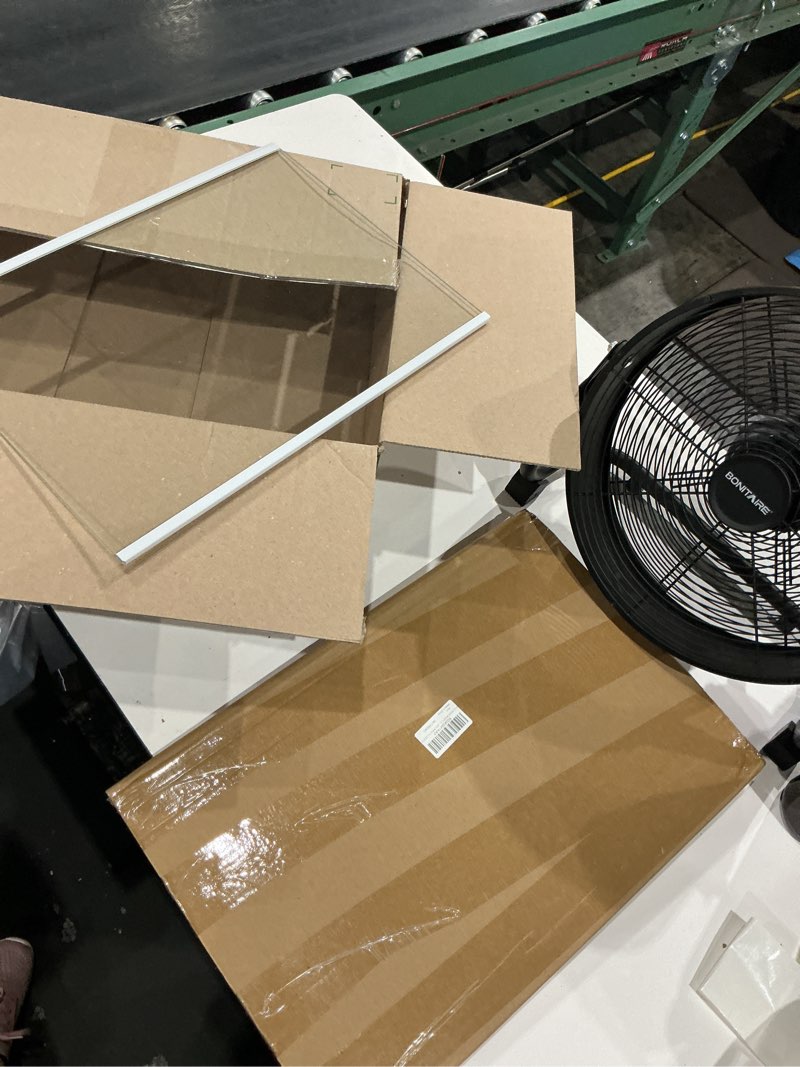 Condition photo showing Good Condition for w11130200 wrs571cihz04 freezer glass shelf 17.5" x 13" replacement compatible with whirlpool freezer shelf replacement refrigerator glass freezer shelves parts wrs571cidm00,wrs571cihz00,wrs571cihw04