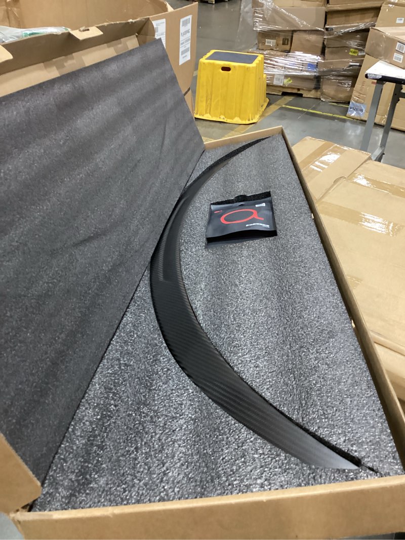 Condition photo showing Good Condition for haloblk performance carbon fiber rear spoiler designed for tesla model 3 (2024-2025) accessories, ultralight genuine 3k carbon fiber rear spoiler (matte finish)