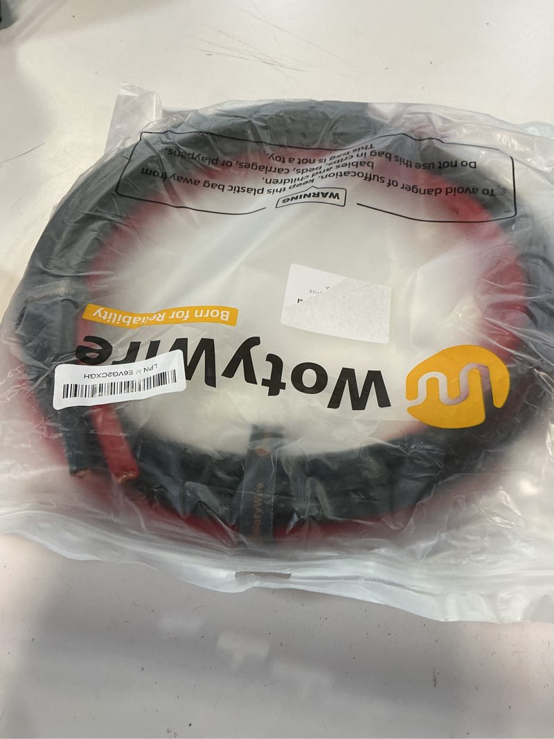 Condition photo showing New/Like New for 4 gauge wire battery cable, 4 awg epdm welding cable with oxygen-free copper, flexible/high conductivity for solar, automotive, battery, inverter, rv, marine (10 ft red + 10 ft black) 10ft 4awg