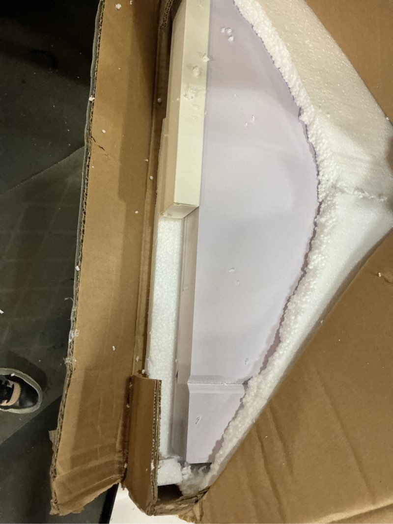 Condition photo showing Good Condition for wire rack covers for shelves, 32*16 inch wires shelf cover, shelfs covers for wire shelving, easy to cut install wires shelf 0.31-inch thick moisture durable shelfs liner for kitchen, pantry white white 32w x 16d