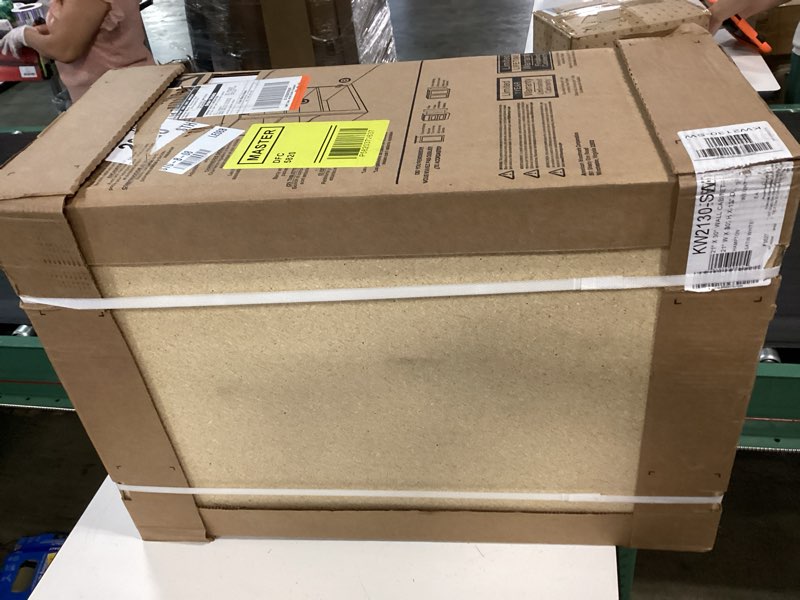 Condition photo showing New/Like New for hampton 21 in. w x 12 in. d x 30 in. h assembled wall kitchen cabinet in satin white