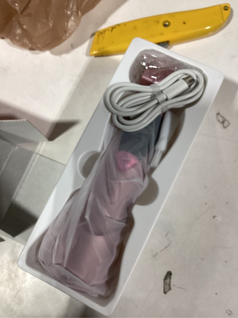 Condition photo showing Good Condition for Electric Bikini Trimmer for Women: Rechargeable Painless Shaver for Body Hair - IPX7 Waterproof Cordless Razor with LED Display for Face/Leg Pink Light Pink