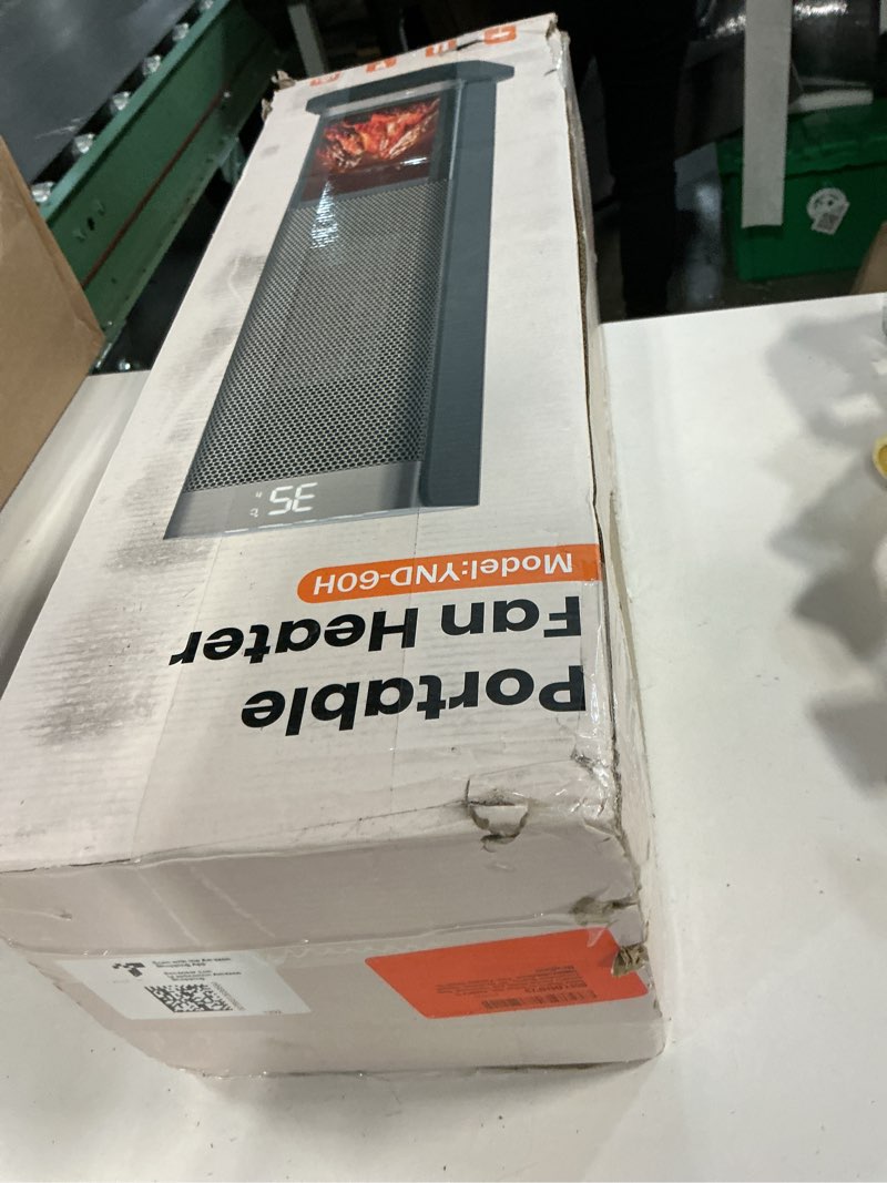Condition photo showing Good Condition for space heaters for indoor use, 1500w ptc ceramic electric heater with thermostat, room temperature display, 70° oscillation, remote control, 12h timer, quiet portable heater for office bedroom
