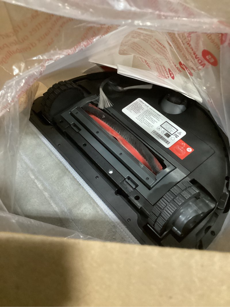 Condition photo showing As Is for roborock q10 s5 robot vacuum and mop cleaner, 10000pa hyperforce suction, dual anti-tangle system, auto-lifting mop, reactivetech obstacle avoidance, app control, for pet hair and carpet, black