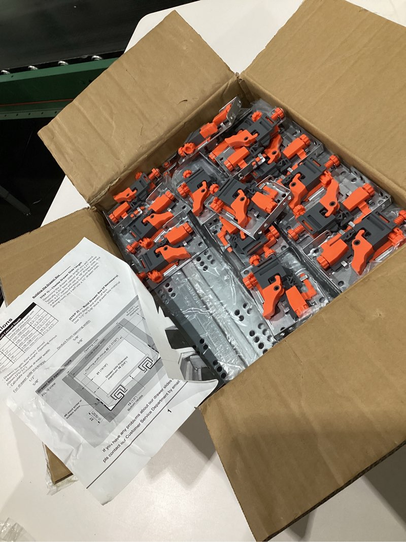 Condition photo showing Good Condition for 10 Pairs of 12 Inch Soft Close Undermount Drawer Slides Full Extension Concealed Draw Rails with Mounting Screws,3D Locking Devic and Brackets, SIMILAR TO STOCK PHOTOS