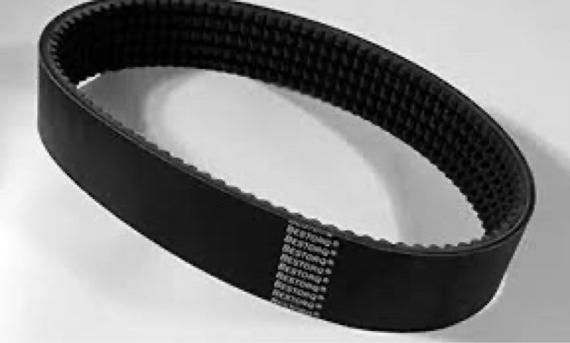 bestorq 3/3vx1060 rubber v-belt, banded/cogged, black, 106" length x 1.218" width x 0.41" height 106 inch oc 3 bands (1.19 in)
