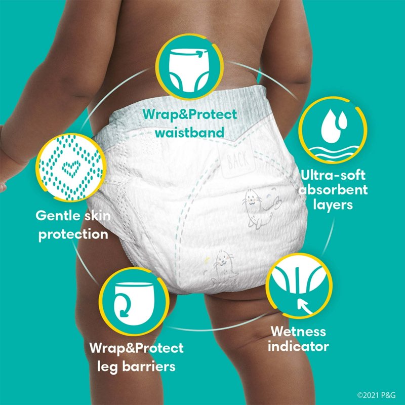 (Similar to stock photo) Pampers Swaddlers Diapers Size 6, (Select for More Options)