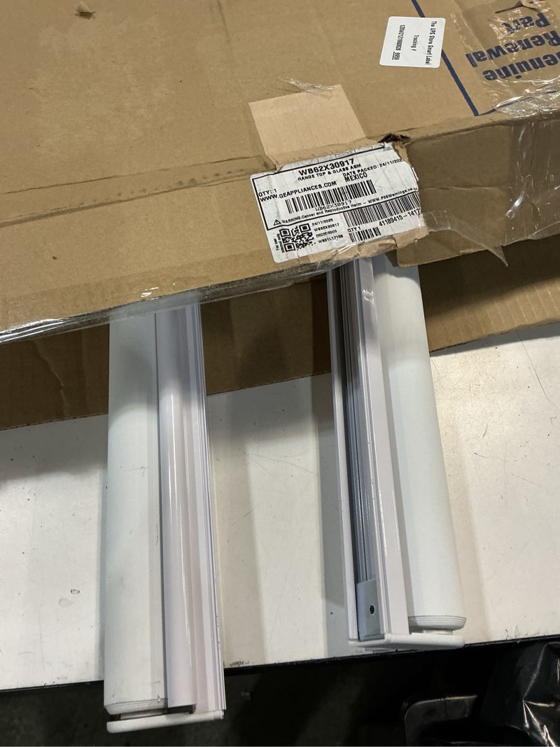 Condition photo showing As Is for white roller shades 2 pack