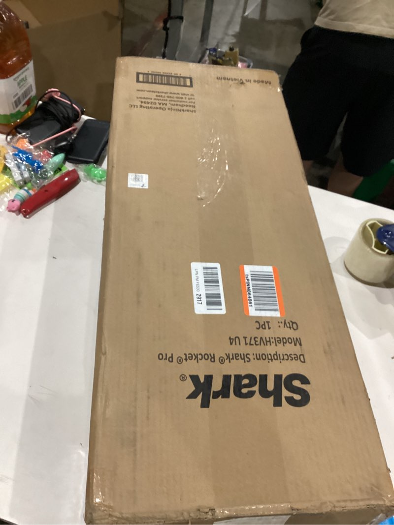 Condition photo showing As Is for Shark HV371 Rocket Pro DLX Corded Stick, Removable Hand Vacuum, Advanced Swivel Steering, XL Cup, Crevice Tool, Upholstery Tool & Anti-Allergen Dust Brush, Fuchsia, Capacity