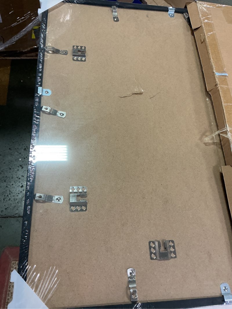 Condition photo showing As Is for upsimples 24x34 Poster Frame, Display Pictures 20x30 with Mat or 24 x 34 Without, Wall Hanging Picture Frames, Black, 1 Pack Black 24x34