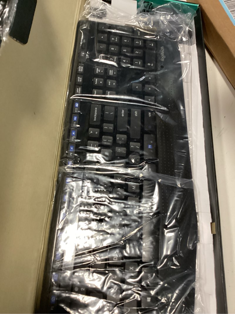 Condition photo showing Good Condition for logitech mk345 wireless keyboard and mouse combo with palm rest, 2.4 ghz usb receiver, compatible with pc, laptop, black 1