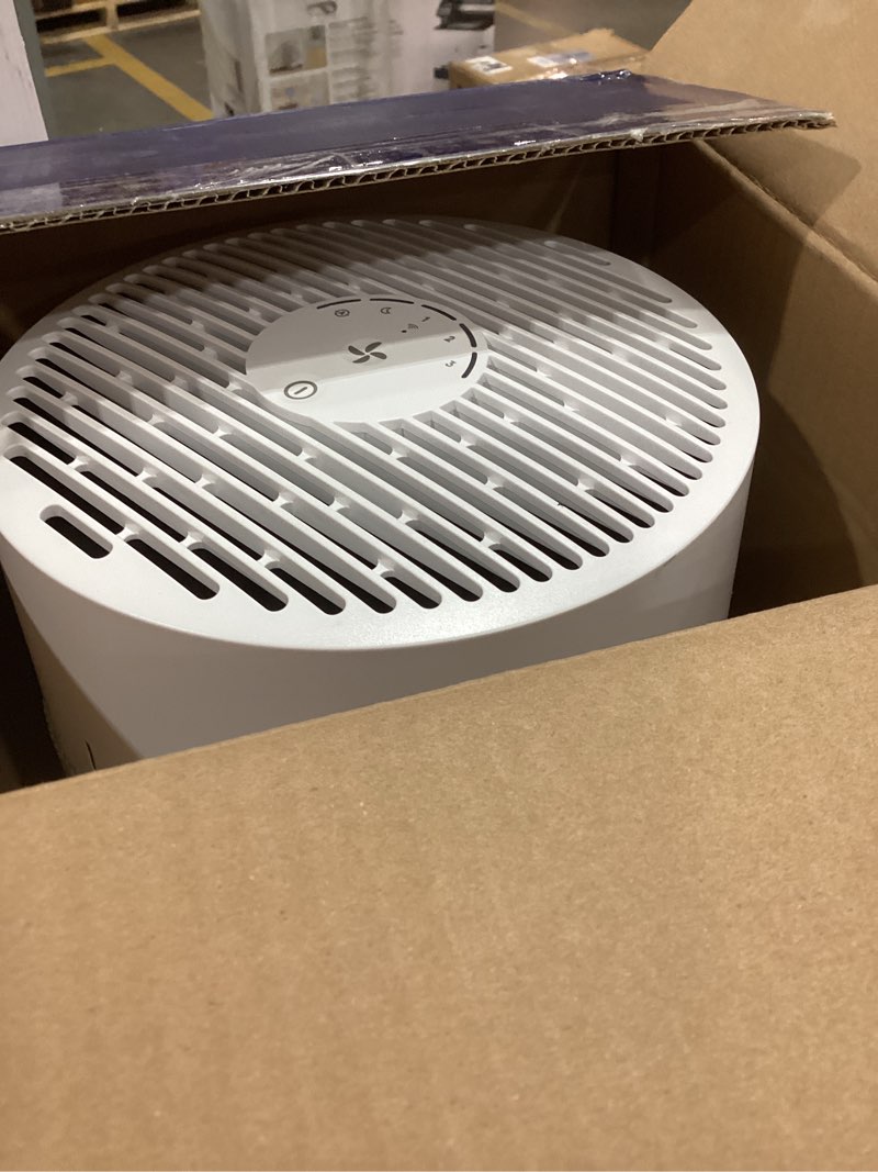 Condition photo showing As Is for blueair air purifier for small room, bedroom, home, cleans 926 sqft in one hour, hepasilent air cleaner for pets, allergens, virus, dust, mold, smoke - blue pure 511i max small room - wifi