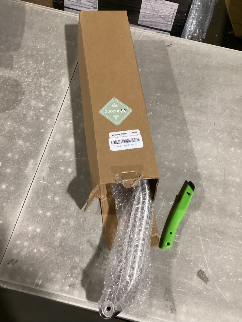 Condition photo showing New/Like New for 16 Inch Angled Shower Grab Bar, Munzong Anti Slip Satin Brushed Nickel Bathroom Grab Bar, Knurled Bathroom Balance Bar,Safety Hand Rail Support Handicap Elderly Injury Senior Assist Bath Handle 16 IN-1 Pack Nickel