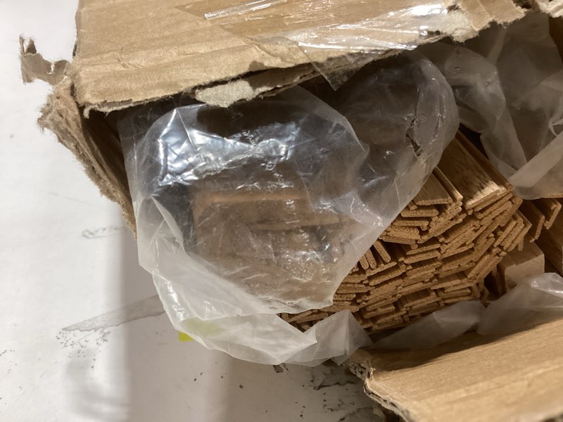 Condition photo showing New/Like New for LazBlinds Cordless Bamboo Roman Shades, Light Filtering Window Treatment, Roll Up Bamboo Blinds for Windows, 32'' W x 60'' H Light Filtering - Ceylon Light Russet 32'' W x 60'' H