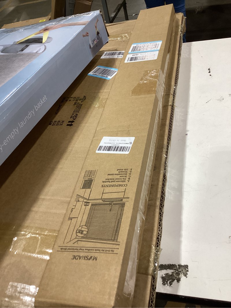 MYshade No-Drill Cordless Horizontal Mini Blinds – 30" W x 48" H Tool-Free Inside Mount Window Blind