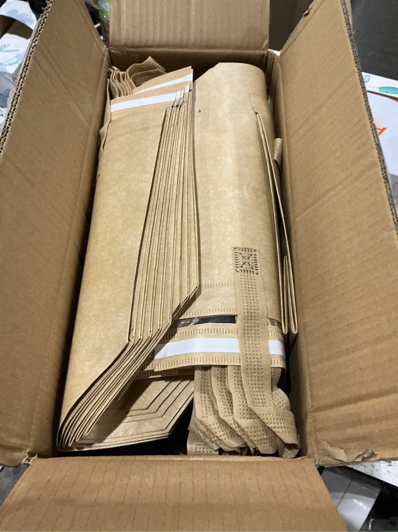 Condition photo showing New/Like New for 120 pcs insulated take out bags bulk in thermal insulation lunch bag for hot cold food coffee, milk tea, bbq?delivery cooler bag or catering restaurant grocery picnic donation gift bag