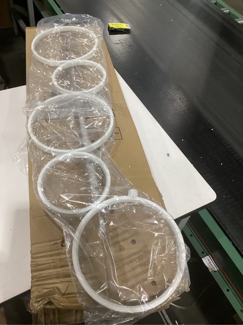 Condition photo showing As Is for SomSom Modern LED Floor Lamp - Very High Brightness, Indoor Lamp - Living Room Standing Light - Alternative to Halogen - Built in Touch Dimmer - White