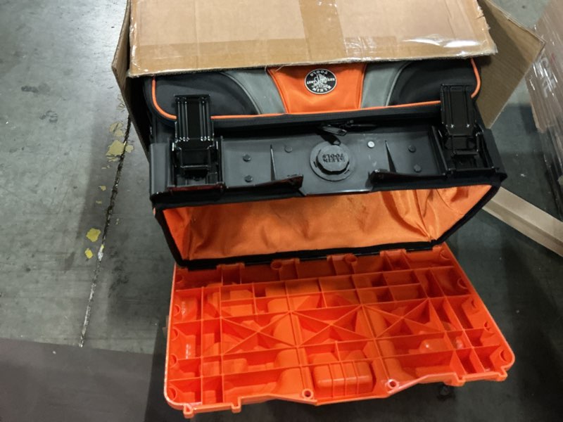 Condition photo showing Good Condition for klein tools 55473rtb tool box, rolling tool bag on wheels with high clearance