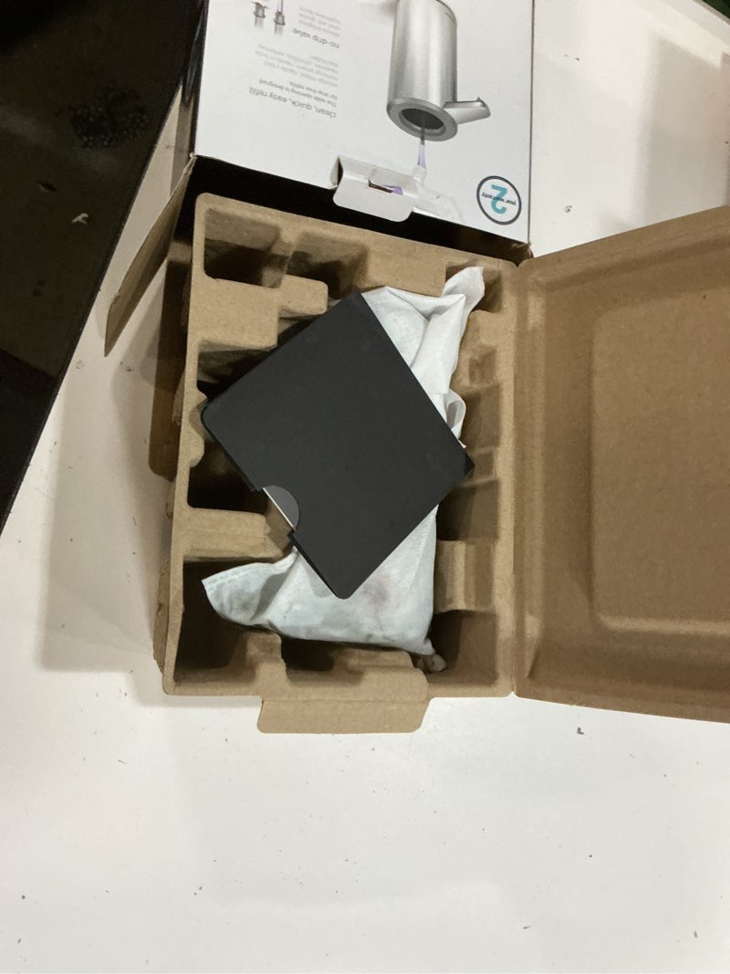 Condition photo showing Good Condition for simplehuman 9 oz. touch-free automatic rechargeable sensor pump, brushed stainless steel, new brushed 9 oz.