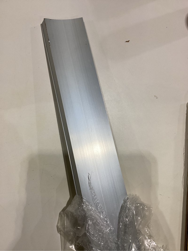 Condition photo showing Good Condition for hicarer 1 pcs 40 inch door drip cap anodized aluminum overall height 1-1/2 inches overhead rain top drip guard edge door window deflector home top weatherstrip