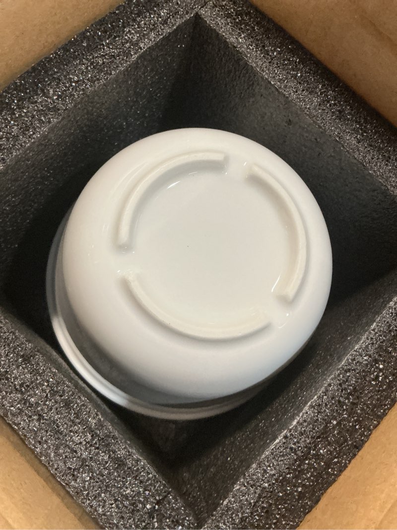 Condition photo showing Good Condition for 2 Pcs 20 oz White Ceramic Pudding Bowls Set 5.5 Inch Porcelain Dessert Ice Cream Kitchen Bowl Mold Steaming Ovenproof Sturdy Steamed Plum Basin for Soup Ramen Cereal Noodle Pho Microwave 2 5.5 Inch