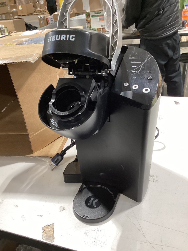 Condition photo showing As Is for Keurig K-Classic Single Serve K-Cup Pod Coffee Maker, with 3 Brew Sizes, 48oz Removable Reservoir, Black