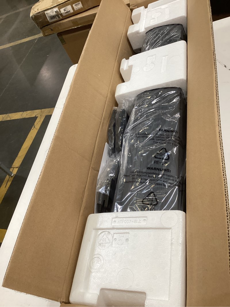 Condition photo showing New/Like New for dreo tower fan for bedroom, 2026 upgraded dc motor, 28ft/s high velocity, 20db ultra quiet standing fan, 8 speeds 4 modes, 90° oscillating bladeless fan for indoors, floor fans with remote, black