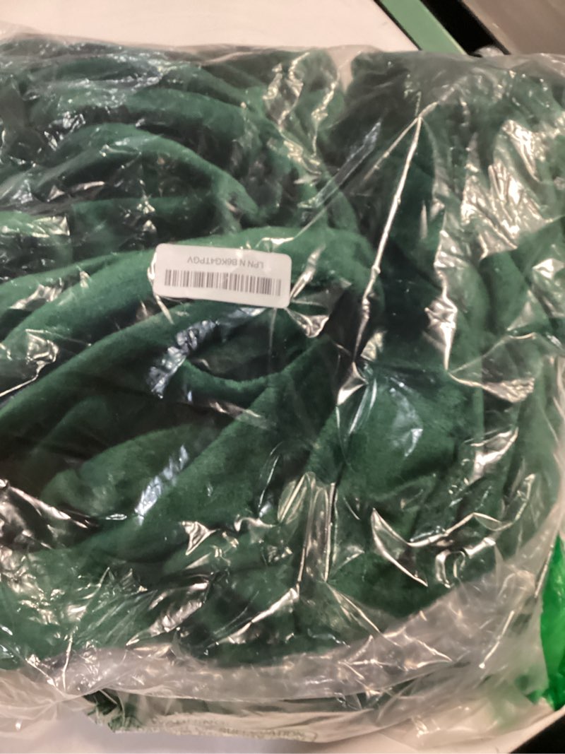 Condition photo showing Good Condition for PAVILIA Fleece Blanket Throw Twin Size | Super Soft, Plush, Luxury Flannel Throw | Lightweight Microfiber Blanket for Sofa Couch Bed (Emerald Green, 60x80 inches) Emerald Green 60 x 80 Inches - Twin