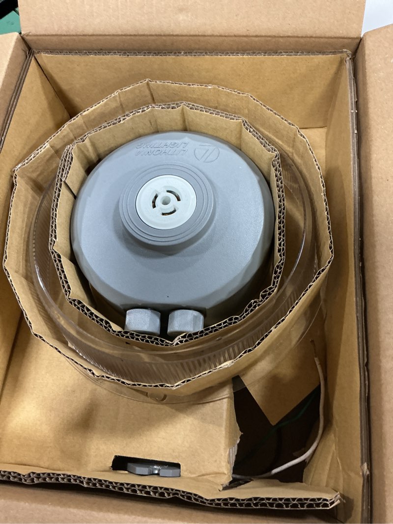 Condition photo showing As Is for lithonia lighting 175-watt equivalent integrated led gray area light with switchable color temperatures